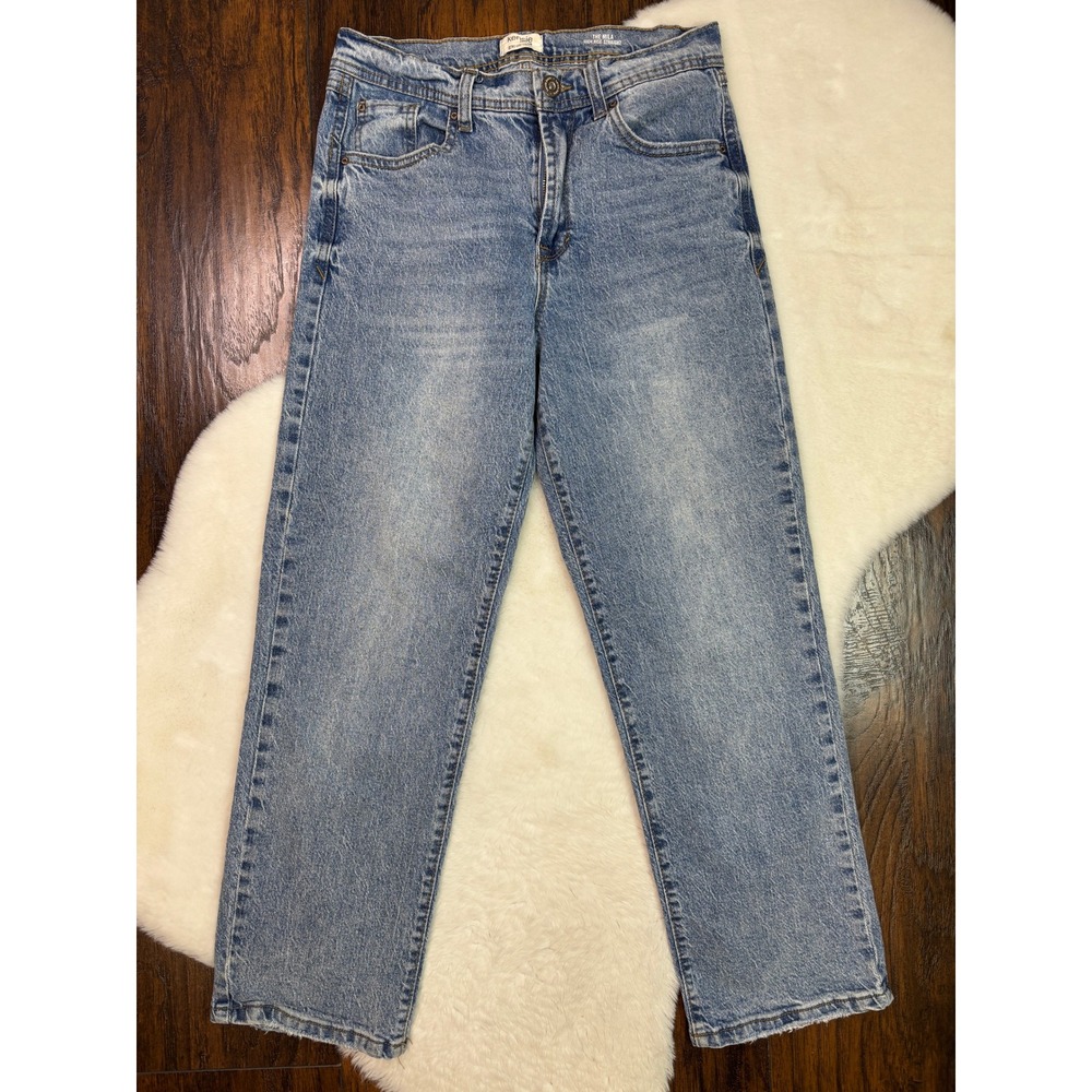 Kensie The Mila Jeans 4/27 Acid Wash High Rise Straight Retro Luxe Stretch Women